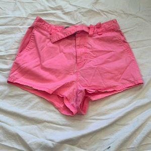 Hot pink high waist shorts